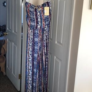 Sleeveless Jumpsuit- Vintage Havana floral romper